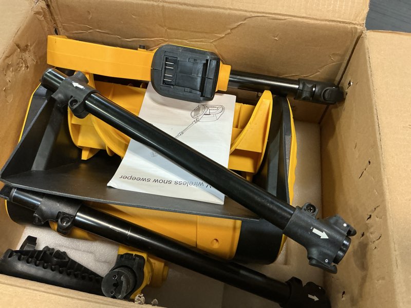 Condition photo showing Good Condition for Cordless Snow Shovel for Dewalt 20V Battery, 1000W Brushless Electric Snow Blower, 12" Wide & 6" Deep Clearing, Lightweight Power Snow Shovel, for Deck, Steps, Walkways (No Battery)