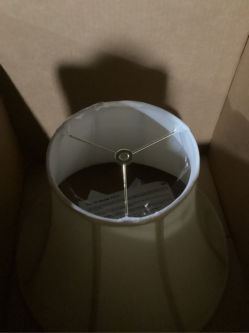 Condition photo showing Good Condition for Royal Designs, Inc BS-701-12EG Lampshades, 6.5 x 12 x 9.25, Eggshell Eggshell 6.5 x 12 x 9.25