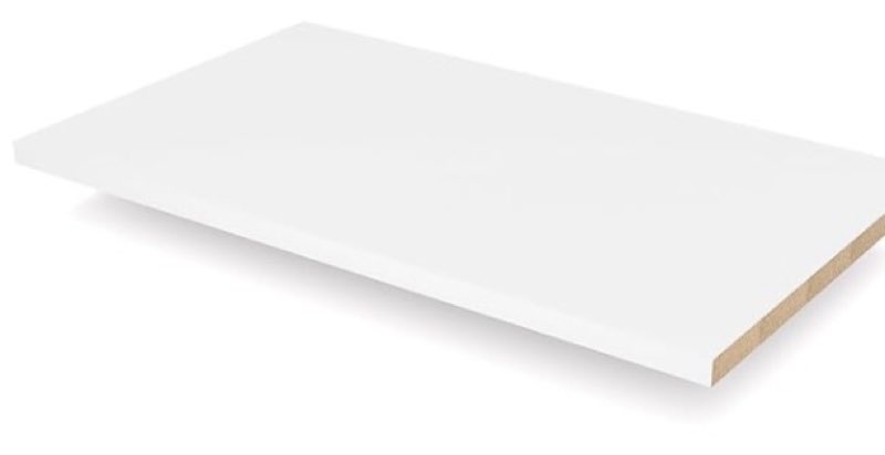 Rubbermaid FG4B7700WHT Laminated Wood Closet Shelf, 10-Inch by 2-Feet, White White 2-foot by 10-inch