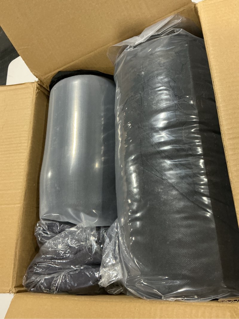 Condition photo showing Good Condition for Outdoor Seat Cushion Set 22 L × 24 W × 5 H Inch Waterproof & Fade Resistant Patio Furniture Cushions with Removable Cover with Handle and Straps for Sofa Chairs, Chairs Grey 22 L X 24 W X 5 H Inch