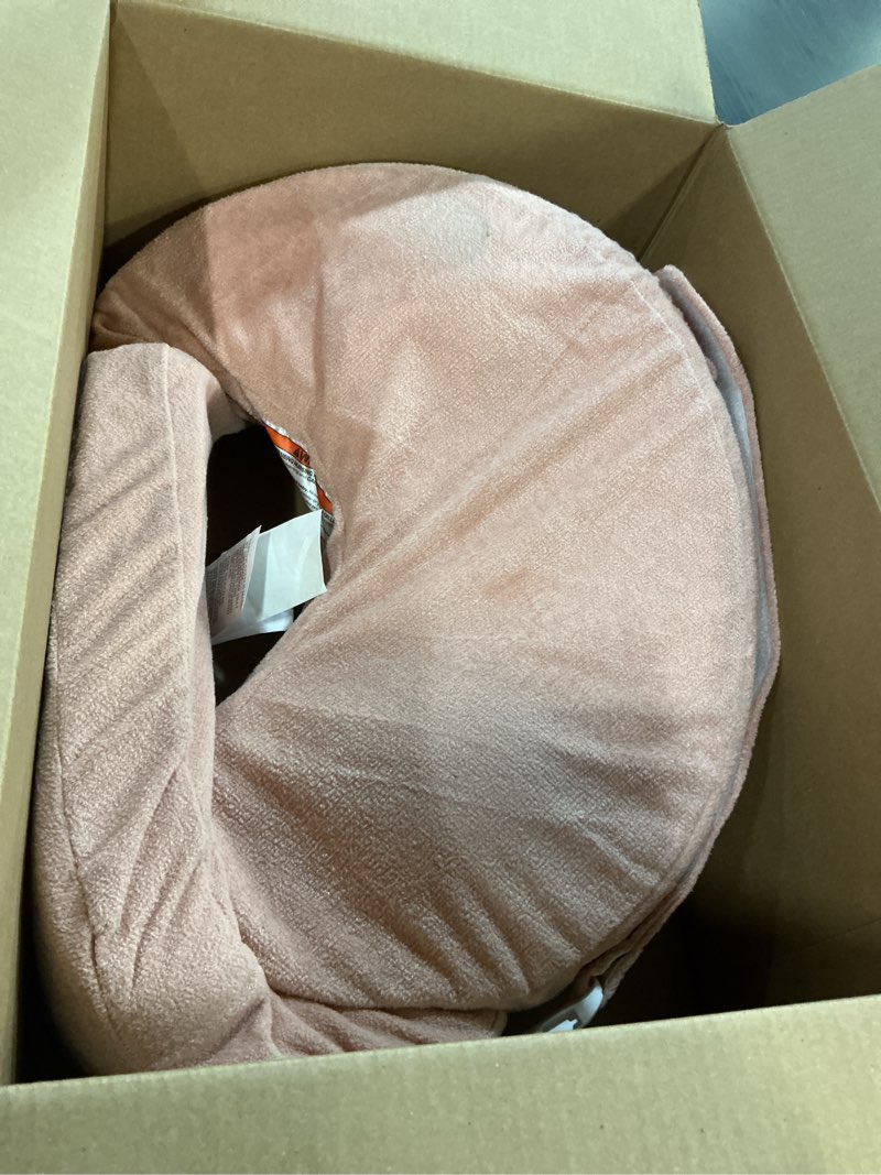 Condition photo showing Good Condition for My Brest Friend Nursing Pillow - Deluxe - Enhanced Comfort w/ Slipcover - Ergonomic Breastfeeding Pillow For Ultimate Support For Mom & Baby - Adjustable Pillow W/ Handy Side Pocket, Soft Rose