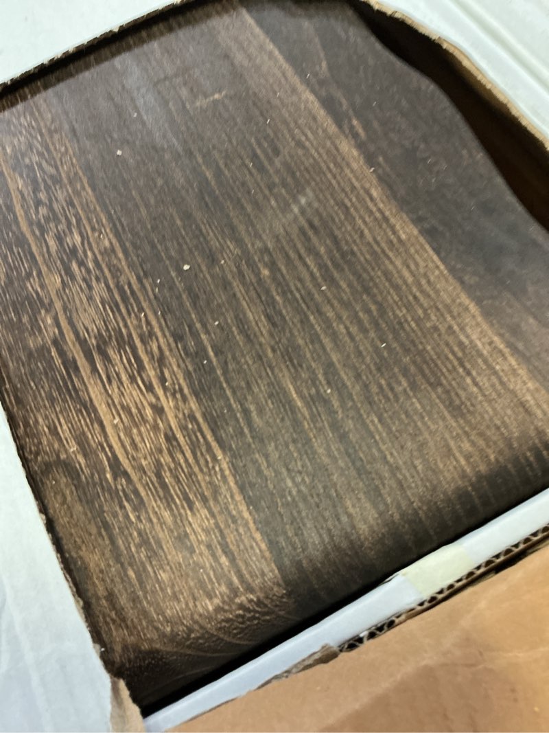 Condition photo showing Good Condition for 22 x 9 inch large decorative found wood board farmhouse wood riser pedestal stand for kitchen bathroom counter, rustic wooden board for plant, jewelry, vanity, candle