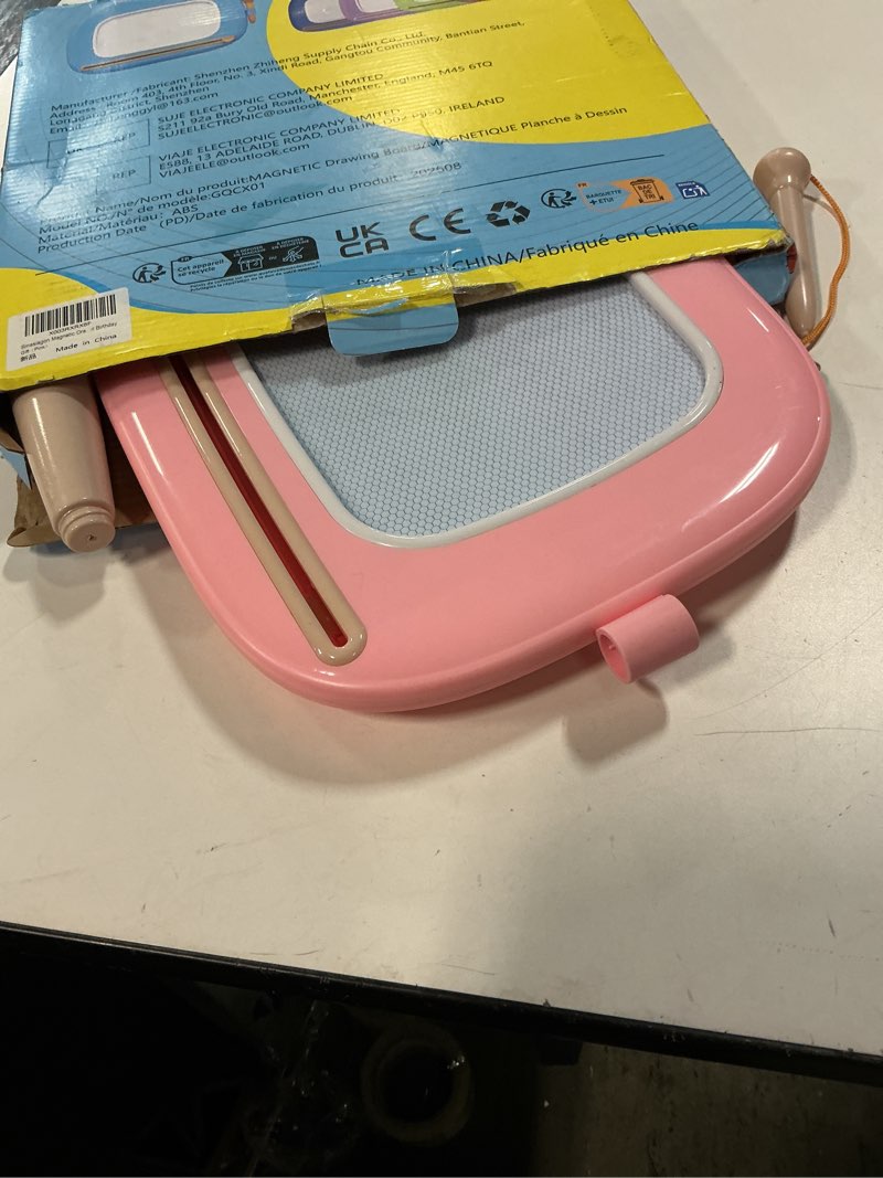 Condition photo showing Good Condition for Smasiagon Magnetic Drawing Board for Kids, Toddler Toys for 1-2 Year Old Girl, Portable Doodle Board Pad Learning and Educational Toys for Ages 1 2 3 Year Old Baby Girl Birthday Gift?Pink? Baby Pink