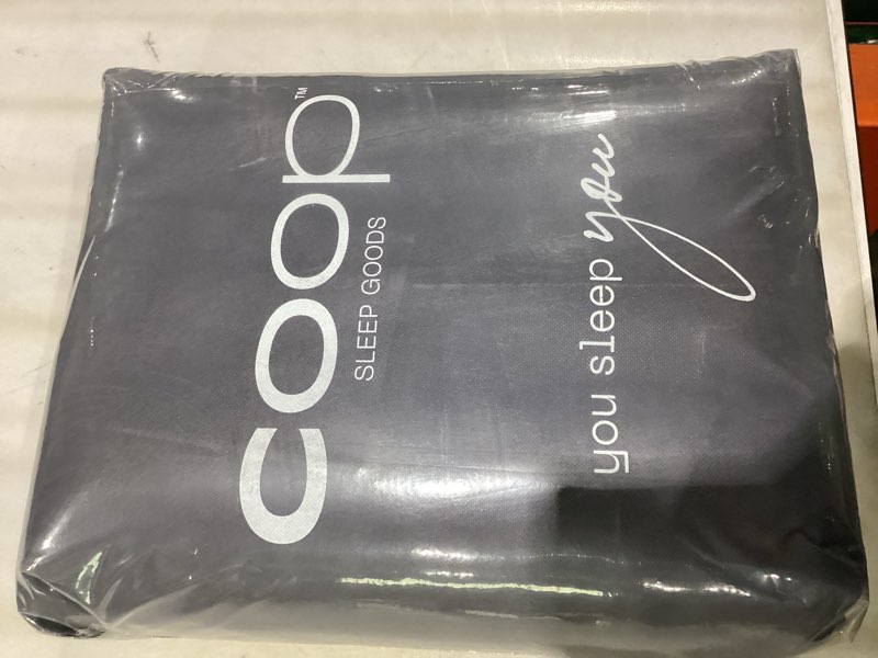 Condition photo showing As Is for coop home goods essence down alternative pillow set of 2, queen size, best pillows for sleeping, adjustable alternative to down pillows, luxury hotel pillow for back, stomach or side sleepers essence queen classic
