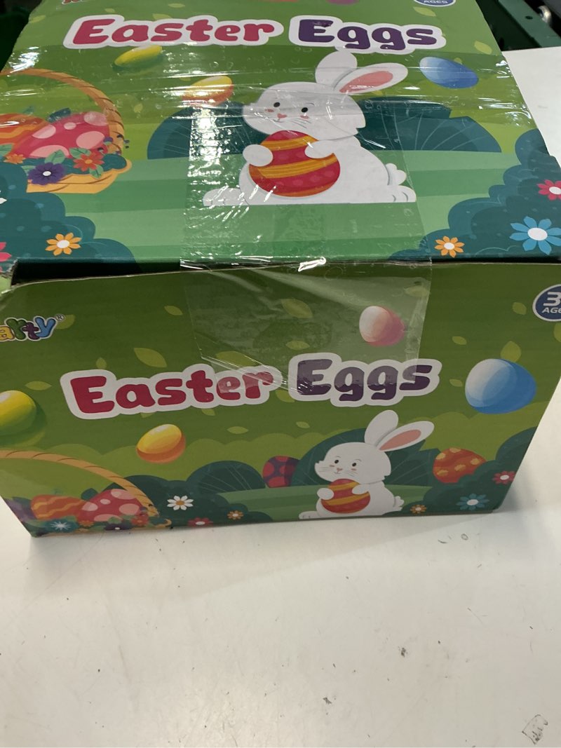 Condition photo showing New/Like New for mgparty 36 pcs 3.5" large fillable easter eggs with 6 golden eggs, plastic easter eggs empty bulk for egg hunt, easter basket stuffers, party favors and decorations