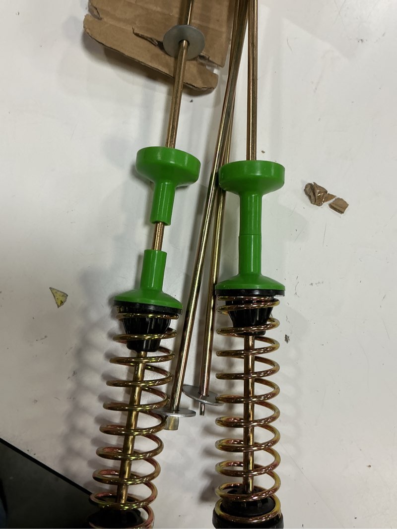 Condition photo showing Good Condition for dc97-16350s dc97-16350u dc97-16350t dc97-16350e suspension rods(26.4in) replaces dc97-16350d rods, fit for samsung washer wa50r5200aw, wa50r5400av, wa50r5400aw, wa45n3050aw-10 year warranty.