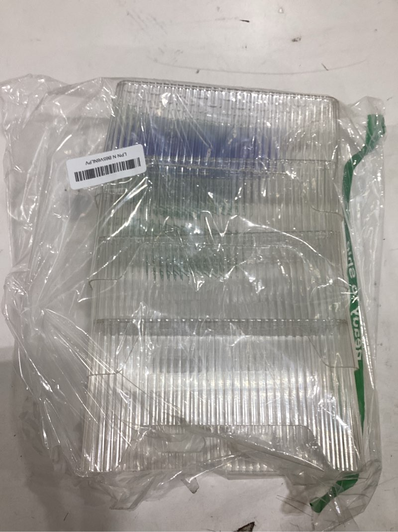 Condition photo showing Good Condition for Suzile 4 Pcs Pegboard Bins Plastic Bins Set 7.9 x 3.3 x 4.7'' Pegboard Containers with Metal Hooks Organizing Assortment Accessories for Organizing Storage Tools Storage Workbench Garage (Clear)