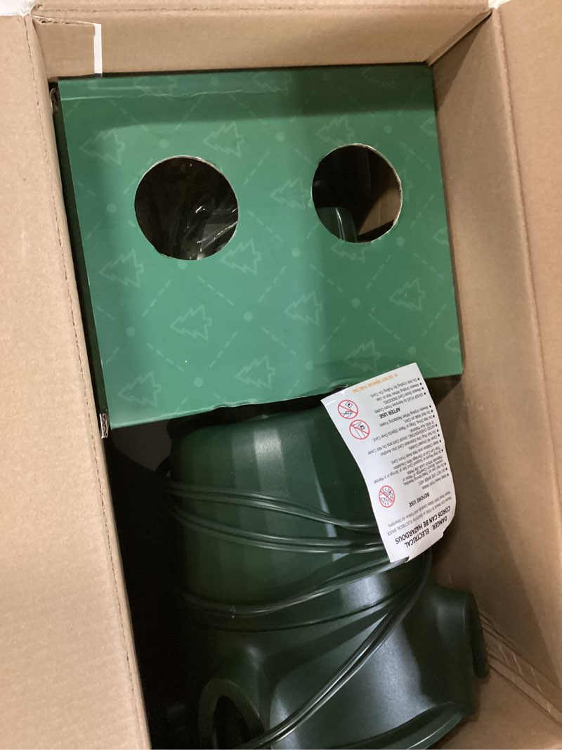 Condition photo showing Good Condition for 2025 Upgrade Rotating Christmas Tree Stand, UL Certified Adjustable Tree Stands with Remote Control for Up to 7.5ft 90lb Artificial Tree, Durable 3 Light Outputs with Up to 625 Watts of Power Deep Green