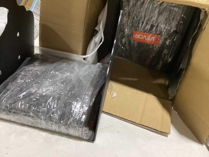 Condition photo showing Good Condition for vevor 8x8 post base 2 pcs, inner size 7.9x7.5 inch / 200x190 mm post brackets, heavy duty carbon steel decking posts, wood posts brackets for pavilion deck railing support deck base plate, black 8x8 2pc