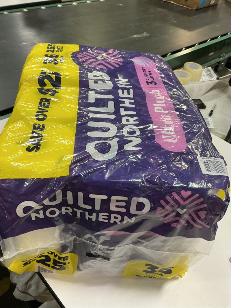 Condition photo showing New/Like New for Quilted Northern Ultra Plush Toilet Paper, 32 Mega Rolls = 128 Regular Rolls, 3X Thicker*, 3 Ply Soft Toilet Tissue 32 Mega Rolls (Pack of 1)