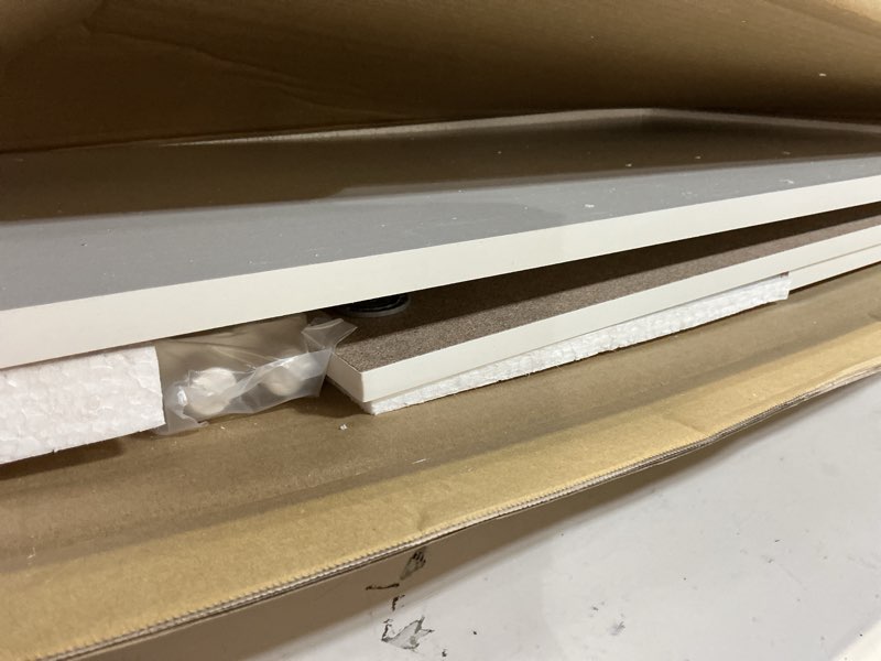 Condition photo showing New/Like New for furinno basic home living coffee table, white/white modern minimal white/white