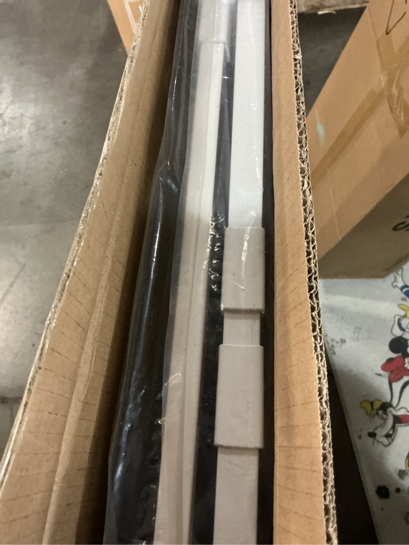 Condition photo showing New/Like New for babelio 36" tall baby gate, pressguard p7, 29-55" auto close pressure mounted dog gate for doorways & hallway, basics easy walk thru pet gate, extra wide metal child gate, white white 36"tall 29"-55" wide