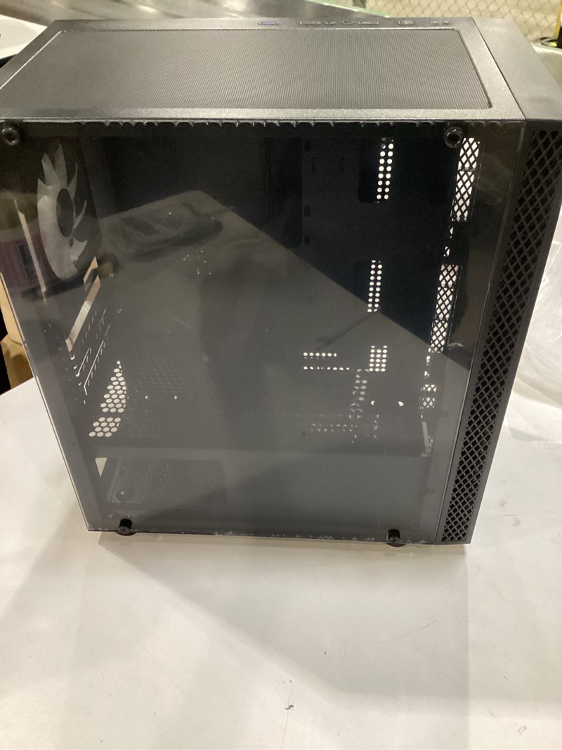 Condition photo showing New/Like New for micro atx pc case | mini tower computer case support vertical gpu mount | pre-installed 120mm*1 rgb fan | itx desktop chassis for matx/itx | 240 rad | 320mm gpu | 165mm cpu cooler height-black