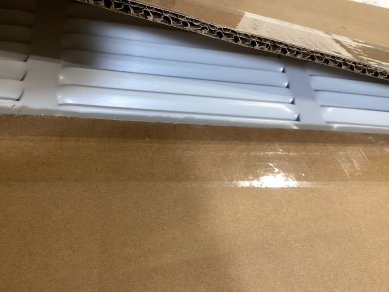 Condition photo showing Good Condition for 24"wx8"h duct opening return air grille,air return vent cover grill for sidewall and ceiling,solid steel ac vent cover hvac cold air intake grille without filter house,outer dimension:25.75wx9.75"h 24''w×8''h