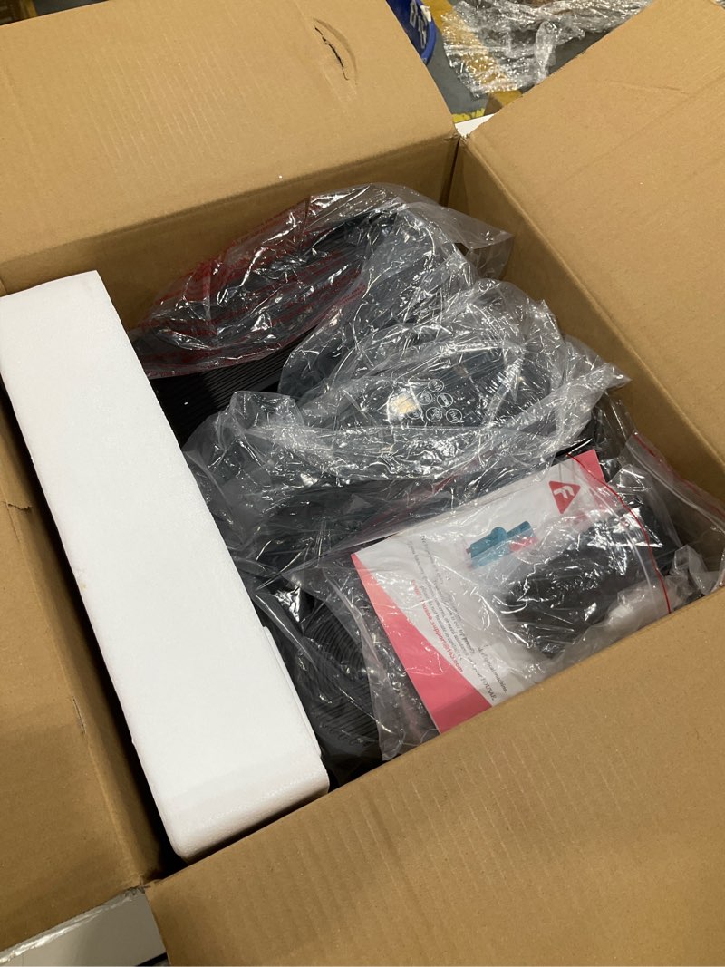 Condition photo showing Good Condition for Under Desk Elliptical Machine, Electric Elliptical Leg Exerciser While Sitting for Seniors with Upgraded 15 Speeds & 12 Auto Mode, Forward & Reverse Direction, Quiet Portable Seated Pedal Exerciser 15 Adjustable Speeds+12 Auto Modes -Black Red