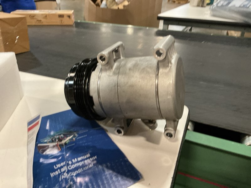 Condition photo showing As Is for ac compressor for nissan pathfinder 2005-2012 for nv1500 2012-2020 4.0l