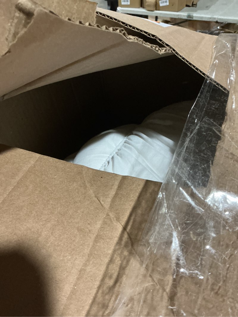 Condition photo showing As Is for Mattress Topper Twin XL Size, Cooling Extra Thick Breathable Viscose Made from Bamboo Mattress pad, Soft Quilted Fitted Mattress Cover with 1000 GSM Down Alternative Fill (8-21”Deep Pocket) White Twin XL