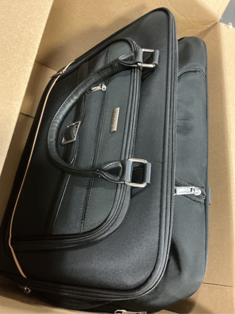 Condition photo showing As Is for Ytonet Rolling Laptop Bag, 17.3 In Rolling Briefcase for Men Women with Accordion File Pockets, Anti