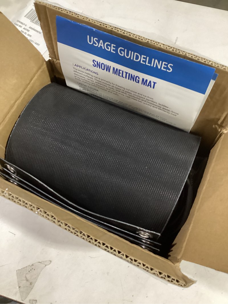 Condition photo showing Good Condition for Snow Melting Mats, Heated Outdoor Mats for Walkways, Electric Snow Melting Mats for Decks and Sidewalks, Trusted No-Slip Snow and Ice Melt Heated Sidewalk Mat (10 x 30) 5PCS