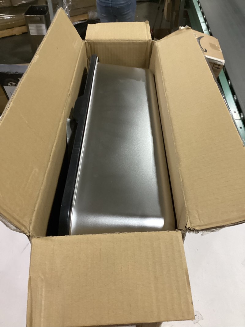 Condition photo showing New/Like New for Stainless Steel Litter Box with Lid,Front Entry Top Exit Kitty LitterBox,Extra Large Enclosed Metal Cat Box with Litter Scoop & Litter Mat-Black