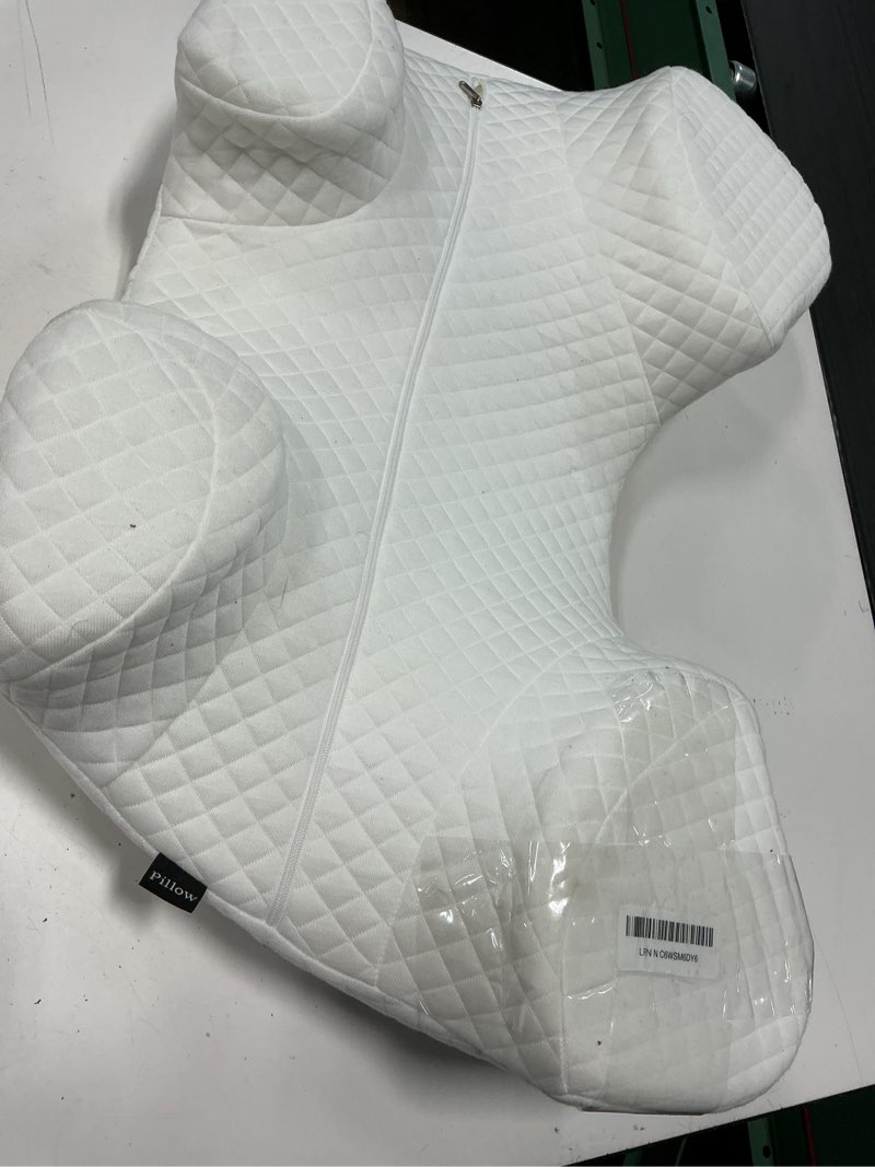 Condition photo showing Good Condition for saheyer side sleeper pillow with arm hole, memory foam pillow for neck and shoulder pain relief, multi-angle armholes pillow for many sleeping positions (black)