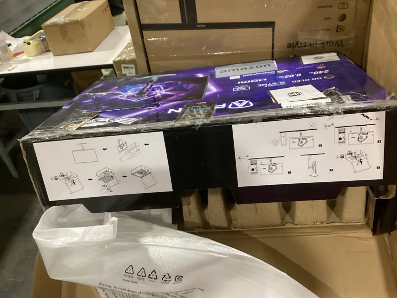 Condition photo showing As Is for AOC Agon PRO AG276QZD2 27" OLED Tournament Gaming Monitor 2560x1440, 240Hz 0.03ms, G-SYNC, PS5 Xbox Switch Compatible, Glossy, Black 27 inch AGON QHD OLED 240Hz