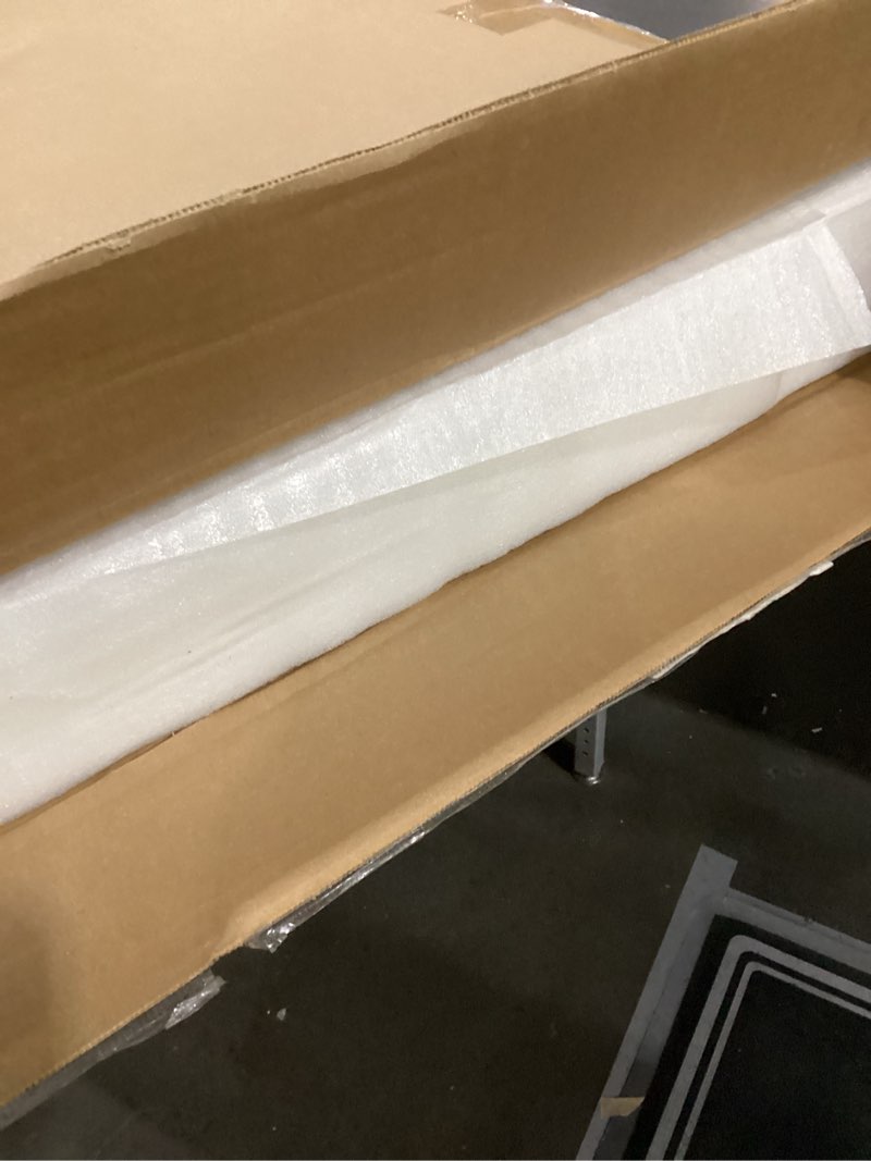 Condition photo showing New/Like New for Mid Century Modern Coffee Table, Oval Coffee Tables with Storage for Living Room, 2 Tier Solid Wood Center Table, White Coffe Tables, Easy Assembly, 40.2" D x 22" W x 17.7" H