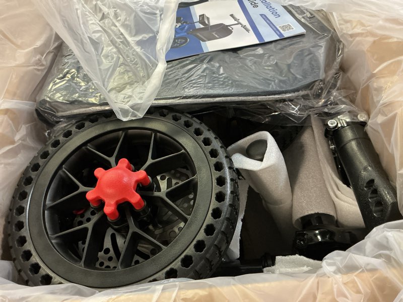 Condition photo showing Good Condition for All Terrain Foldable Knee Scooter Walker - Economical Knee Walker for Foot Injuries, Compact Crutches Alternative - Black