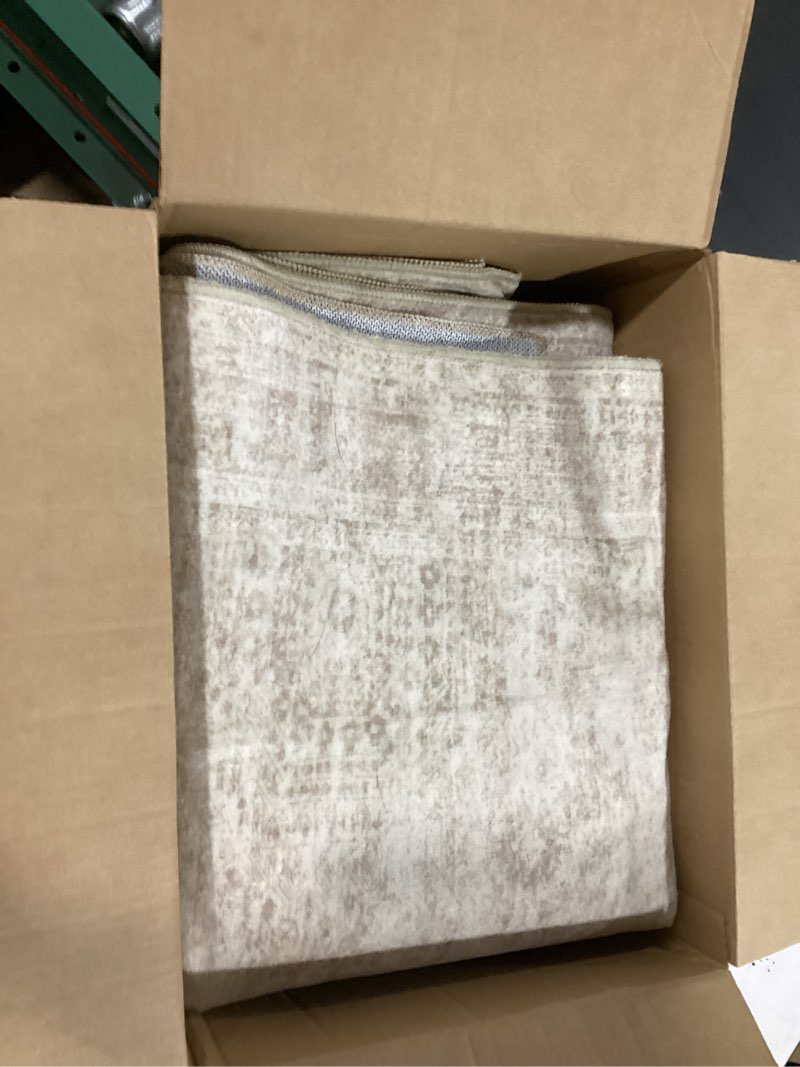 Condition photo showing Good Condition for soalmost hallway runner rug 3x16 - vintage non slip washable 16ft kitchen runner for entrance soft long carpet runners for living room bedroom dining room, beige beige 3' x 16' (runner)