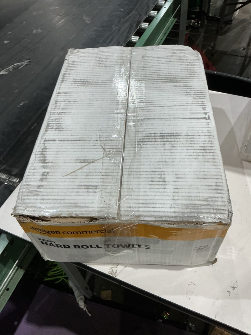 Condition photo showing New/Like New for amazoncommercial 1-ply kraft 7.9' hard roll paper towels (sofi-011) bulk for business |made from 100% recyclable material |compatible with universal dispensers|800 feet per roll (6 rolls)