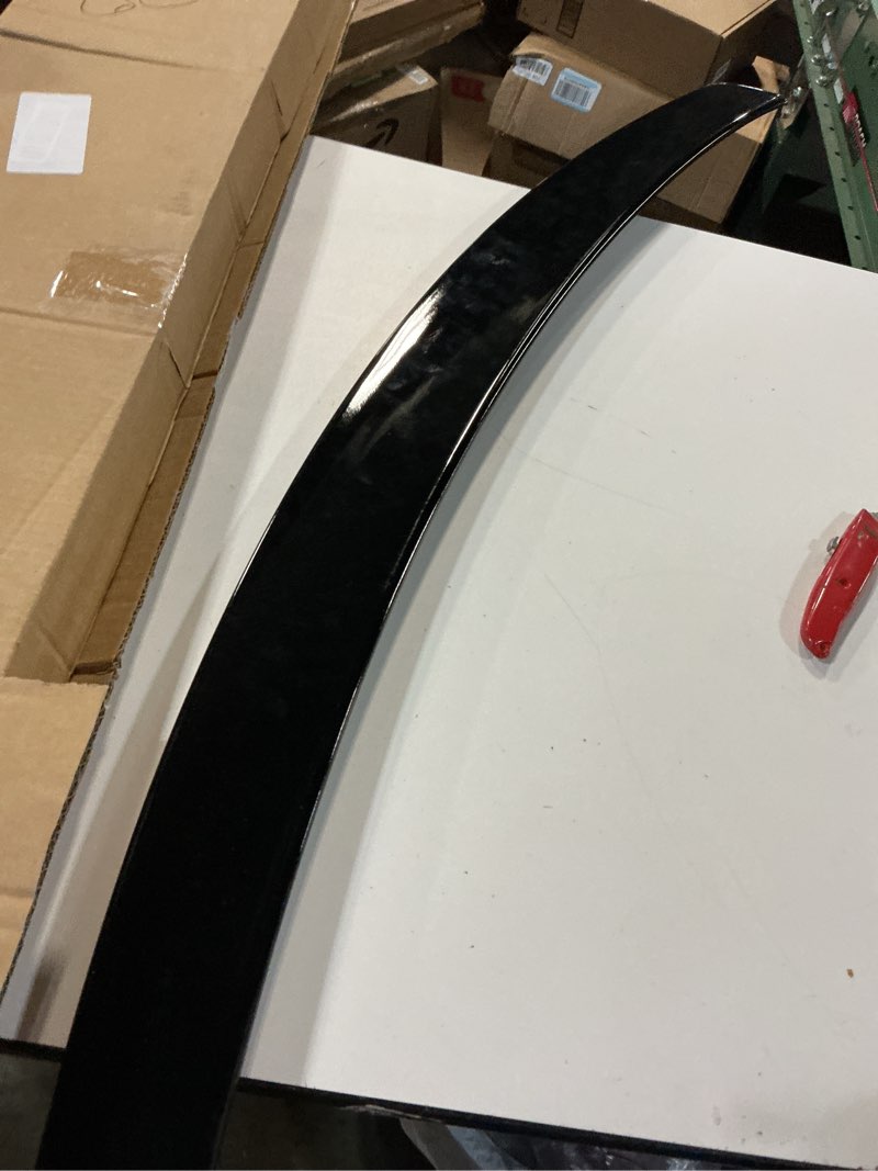 Condition photo showing As Is for rear spoiler wing compatible with audi a5 sportback s5 b9 4door 2018-2024 gloss black decklid duckbill lip exterior accessories,painted
