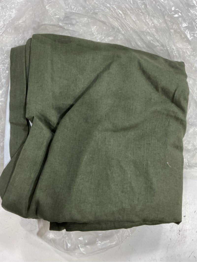 Condition photo showing Good Condition for european linen true blackout curtain, 48x96, hunter green 1 pcs