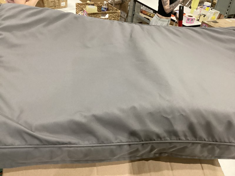 Condition photo showing Good Condition for similar )))empsign stylish dog bed mat dog crate pad mattress reversible (cool & warm), water proof linings, removable machine washable cover, firm support pet crate bed for small to xx-large dogs, grey
