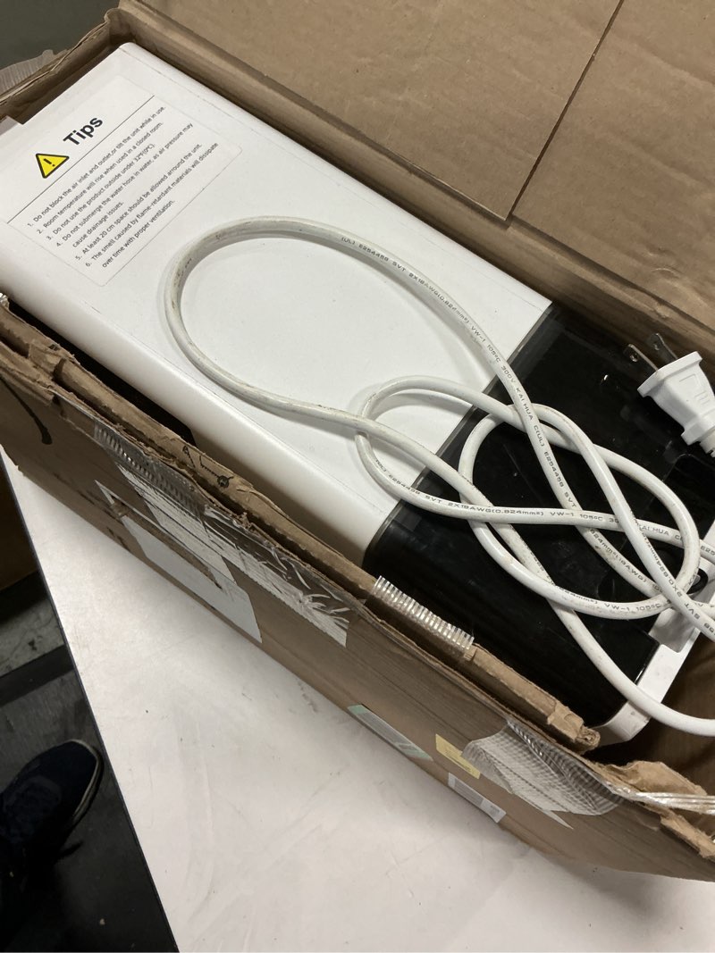 Condition photo showing As Is for 2000 Sq. Ft Dehumidifier for Large Room and Basements, HUMILABS 30 Pints Dehumidifiers with Auto or Manual Drainage, 0.528 Gallon Water Tank with Drain Hose, Intelligent Humidity Control, Auto Defrost, Dry Clothes, 24HR Timer