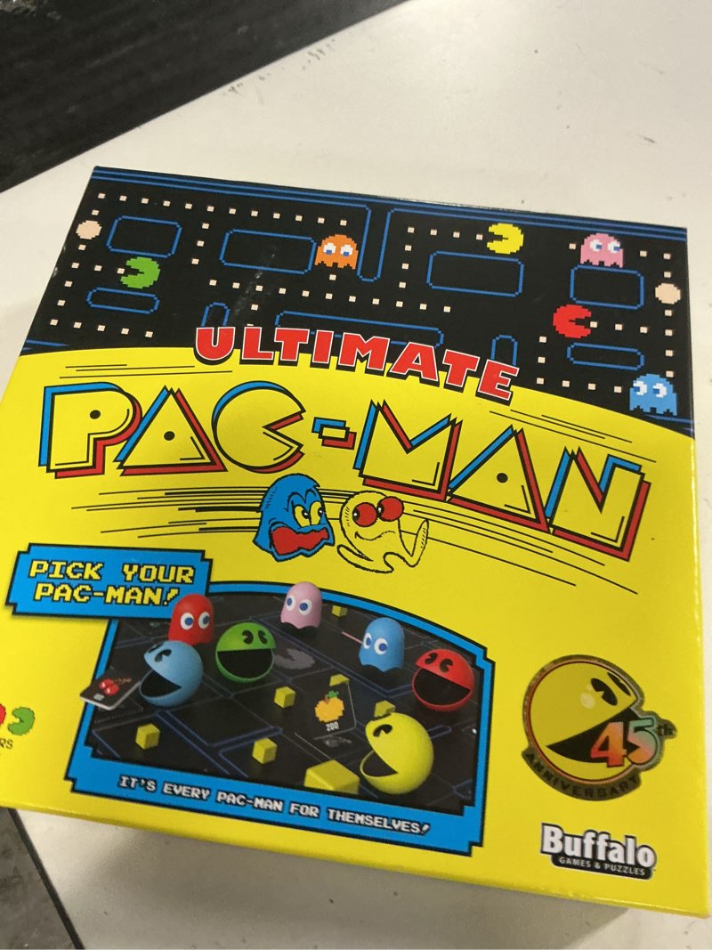 Condition photo showing New/Like New for buffalo games: ultimate pac-man board game - retro arcade classic! - official licensed