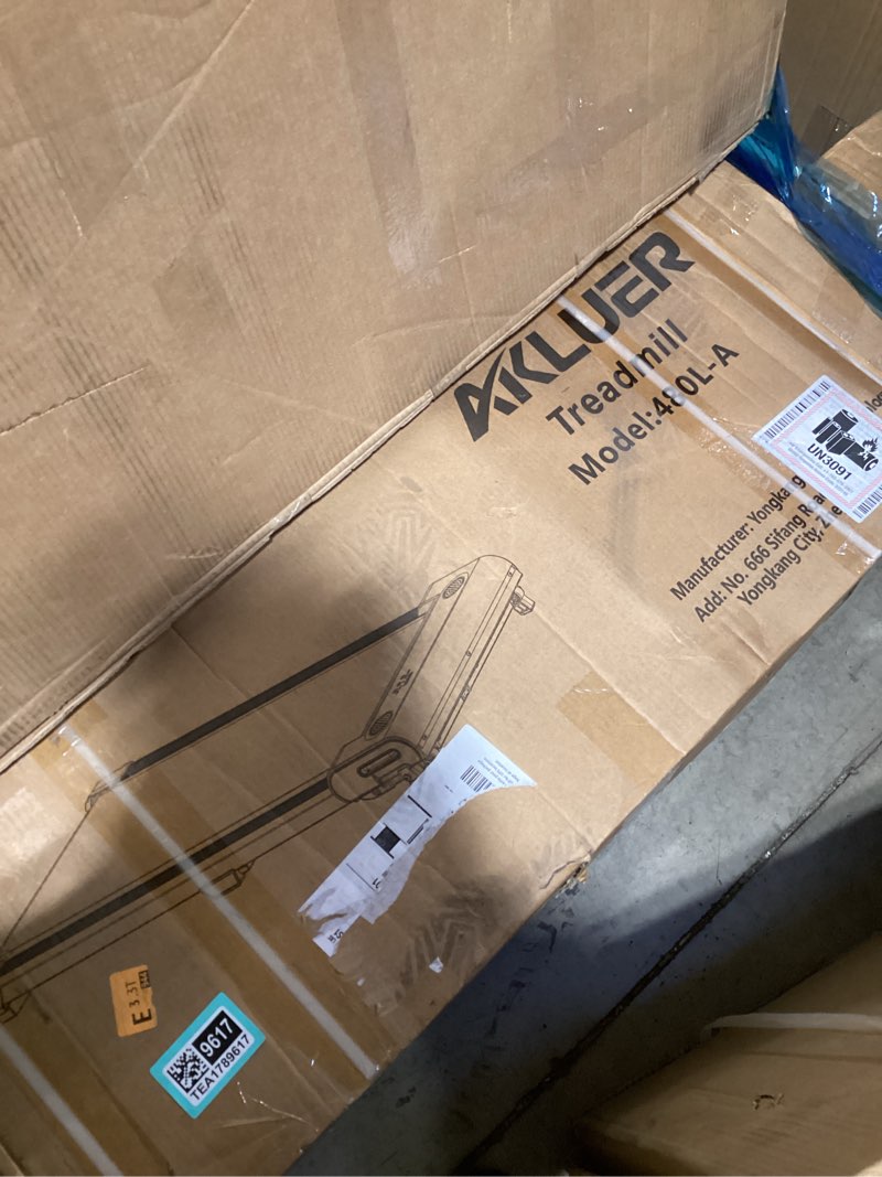 Condition photo showing New/Like New for Walking Pad with Incline, Akluer Incline Treadmills for Home, 2.5 HP Under Desk Treadmill Small with Remote Control, Walking Pad Small Treadmill with LED Display Black