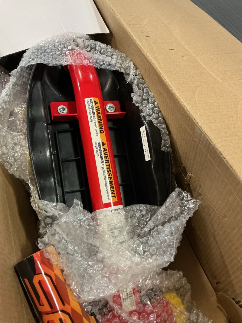 Condition photo showing As Is for Huffy Disney and Marvel Toddler Kids 3-Wheel Scooters, Multiple Color Options, Ages 3+ Years Old, Durable Steel Frame, Portable, Girls/Boys, Non-Slip Deck, Character Graphics Cars