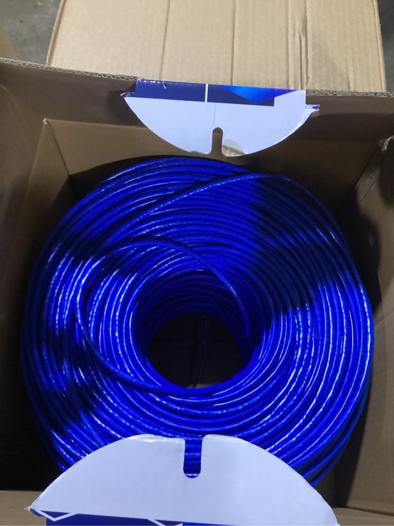 Condition photo showing Good Condition for MONK CABLES | CAT6 Plenum Cable 1000ft | UTP, 23AWG, 550MHz | DSX-8000 Certified | Most Certified Cable of The Whole Market (Blue)