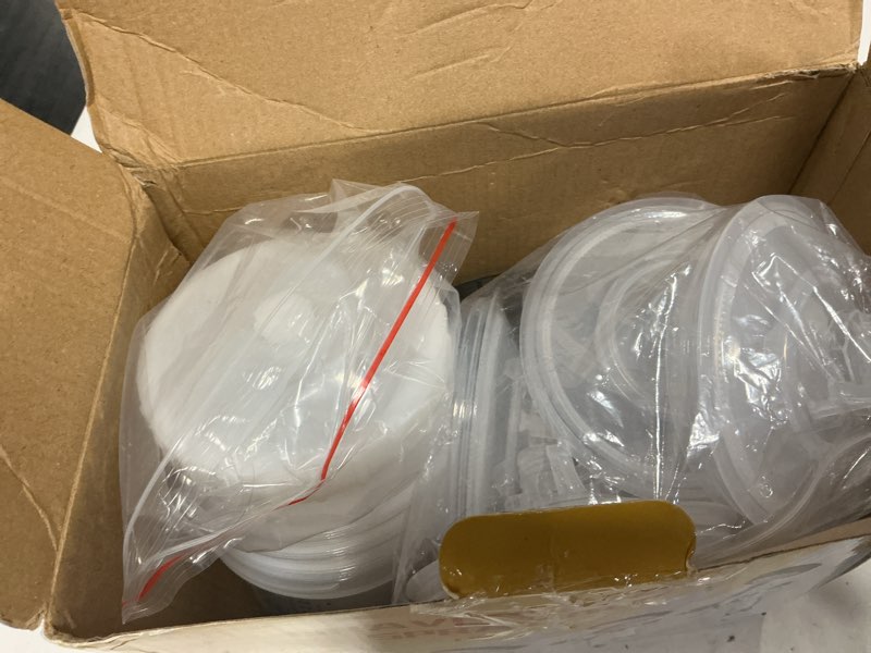 Condition photo showing Good Condition for hvlp spray gun kit, 4 nozzles & 10 disposable paint cups for auto | automotive gravity feed spray gun kit with 1.4/1.7/2.0/2.5mm nozzles and 10 disposable 600ml paint cups for car painting red