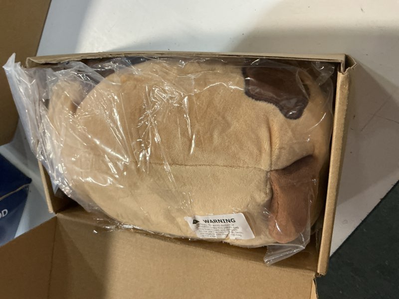 Condition photo showing Good Condition for sqeqe weighted dog plush, weighted dog stuffed animal, cute larbrador plushies soft pillow toy gift for kids adults brown 13.8 inch, 1.6 lbs larbrador medium(13.8 inch)