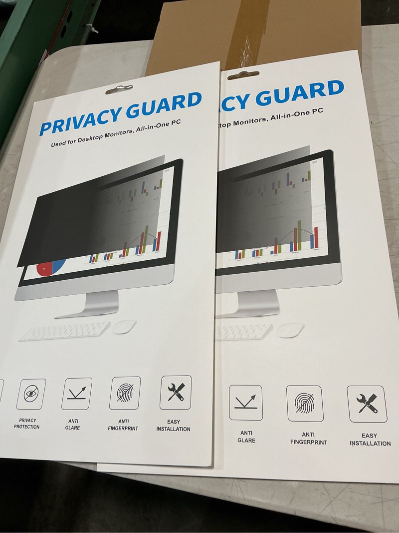 Condition photo showing New/Like New for [2-pack 24.5 inch privacy screen for computer monitor | removable anti blue light anti glare monitor privacy filter shield, 16:9 widescreen monitor, size is(543*302 mm)