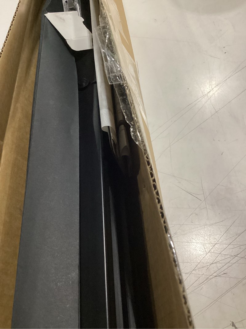 Condition photo showing As Is for lazblinds no tools no drill cordless 1" vinyl mini blinds, 100% blackout blinds for indoor windows, room darkening privacy window blinds and shades for interior, 31" w x 64" h, black black 31" w x 64" h