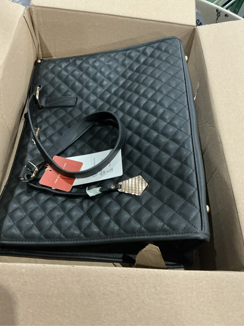 Condition photo showing Good Condition for lovevook lunch tote bag for women,  laptop bag with insulated lunch compartment, quilted large capacity computer handbag with purse for business, work, nurse, office, collage, casual, black