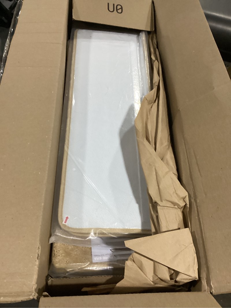 Condition photo showing Good Condition for pure era bullnose carpet stair treads set tape free non-slip indoor stair protectors pet friendly rugs 9.5" x 30"(14 pieces,khaki mini-diamond trellis) khaki mini-diamond trellis 14 pieces with bullnose