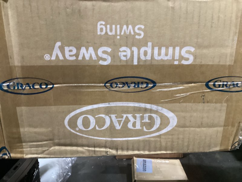 Condition photo showing New/Like New for graco simple sway baby swing, side?to?side sway, infant swing with 6 speeds, vibration, abbington swing abbington