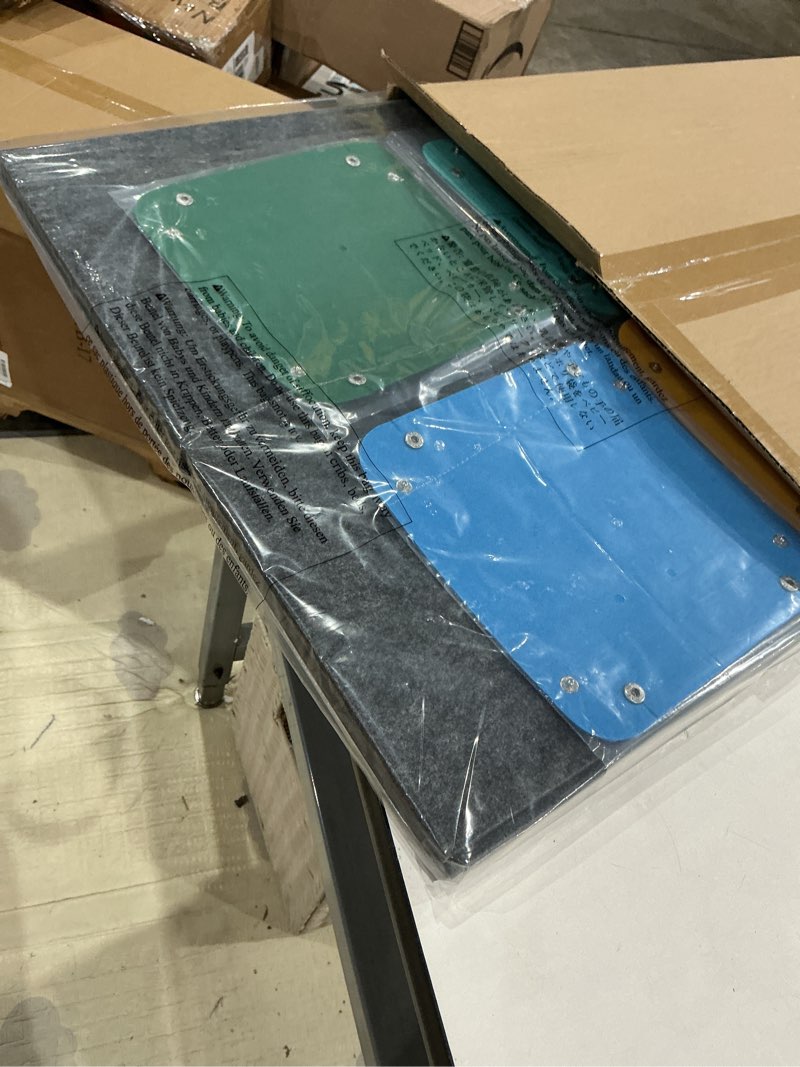 Condition photo showing Good Condition for tektalk jigsaw puzzle board with 2-in-1 designed stand & cover, multi-angle adjustable bracket & 6 color sorting trays, lightweight portable mat for puzzle storage saver, up to 1000 pieces - gray