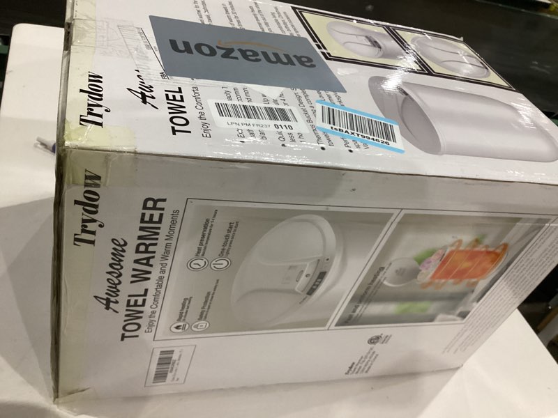 Condition photo showing New/Like New for Ultra Large Capacity Towel Warmer Bucket, Rapid Heating with Timer, One-Button Digital Display Control, Safety Lock, Gifts for Him & Her, Auto Shut-Off, Fits 2 Large, Blankets, Bathrobes, PJ's White