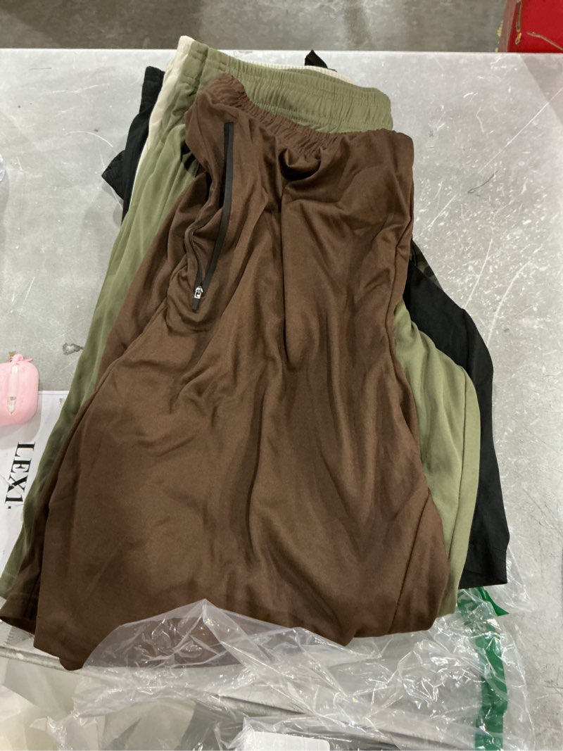 Condition photo showing Good Condition for (size xl) ultra performance mens 5 pack athletic running shorts, basketball gym workout shorts for men with zippered pockets
