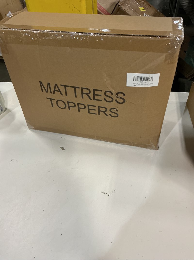 Condition photo showing New/Like New for Cymula Twin Mattress Topper, Fleece Bubble Mattress Pad for Twin Dorm Bed Thick Firm Down Alternative Plush Faux Fur Pillow Top Bed Cover Soft Futon Mattress Protector, Grey Grey Twin
