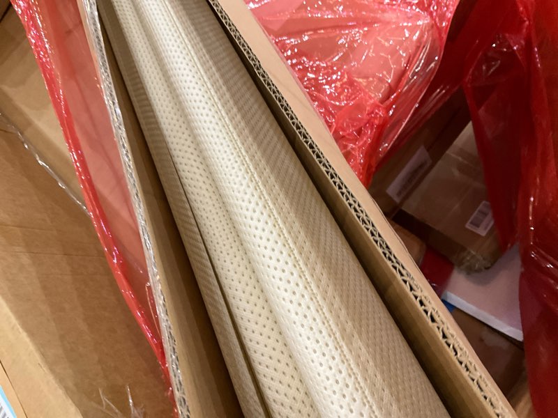 Condition photo showing As Is for Zinus Compack Fabric Covered Wood Slats, Bunkie Board, Box Spring Replacement, Twin Twin Slats